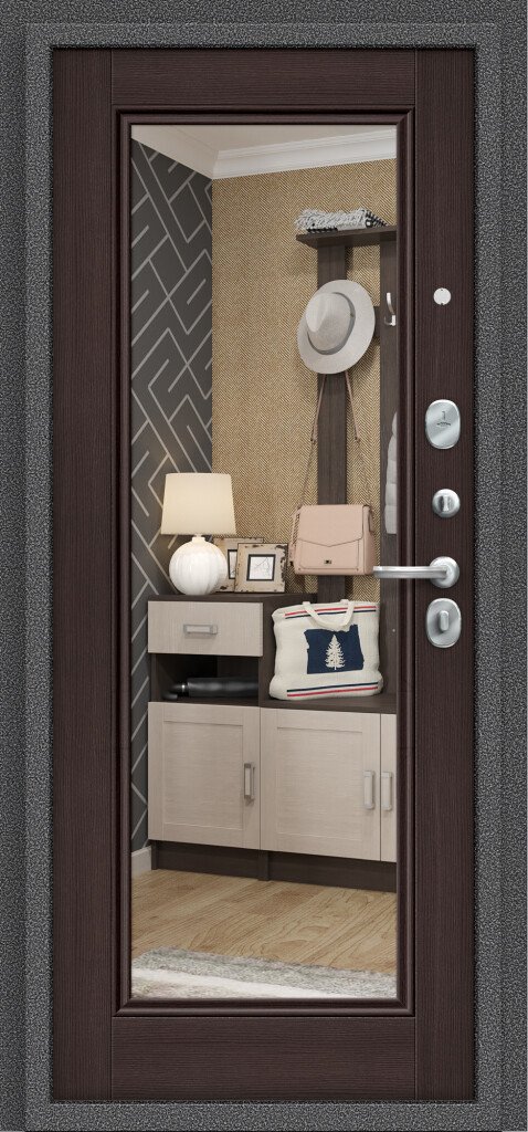 Porta S 104.П61 Антик Серебро (Зеркало)